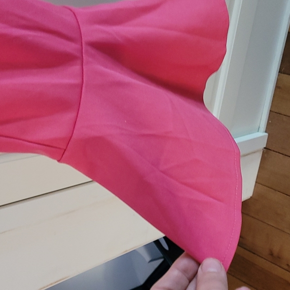 New XL Cha Cha Flounce Hot Pink Barbie Stretch Pull On Pants Dance Party Sexy - Picture 3 of 7